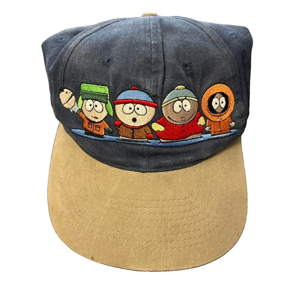 Vintage South Park Hat 1998 Comedy Central Kyle Kenny Stan Cartman Cap