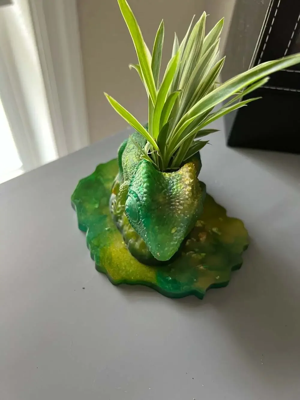 Handmade resin planter