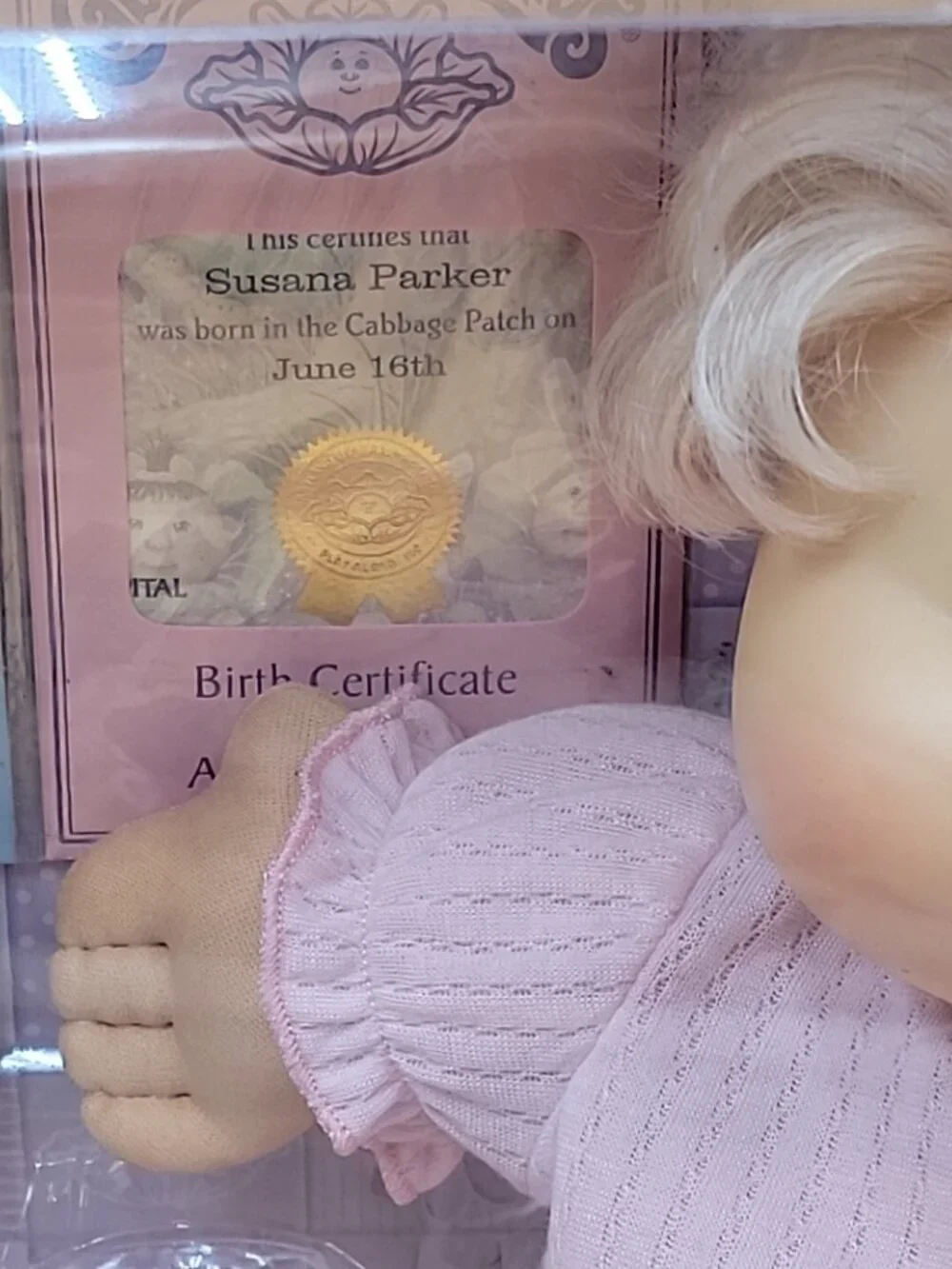 Cabbage Patch Kids 2005 Twin Babies Boy & Girl Blonde Blue Eyes