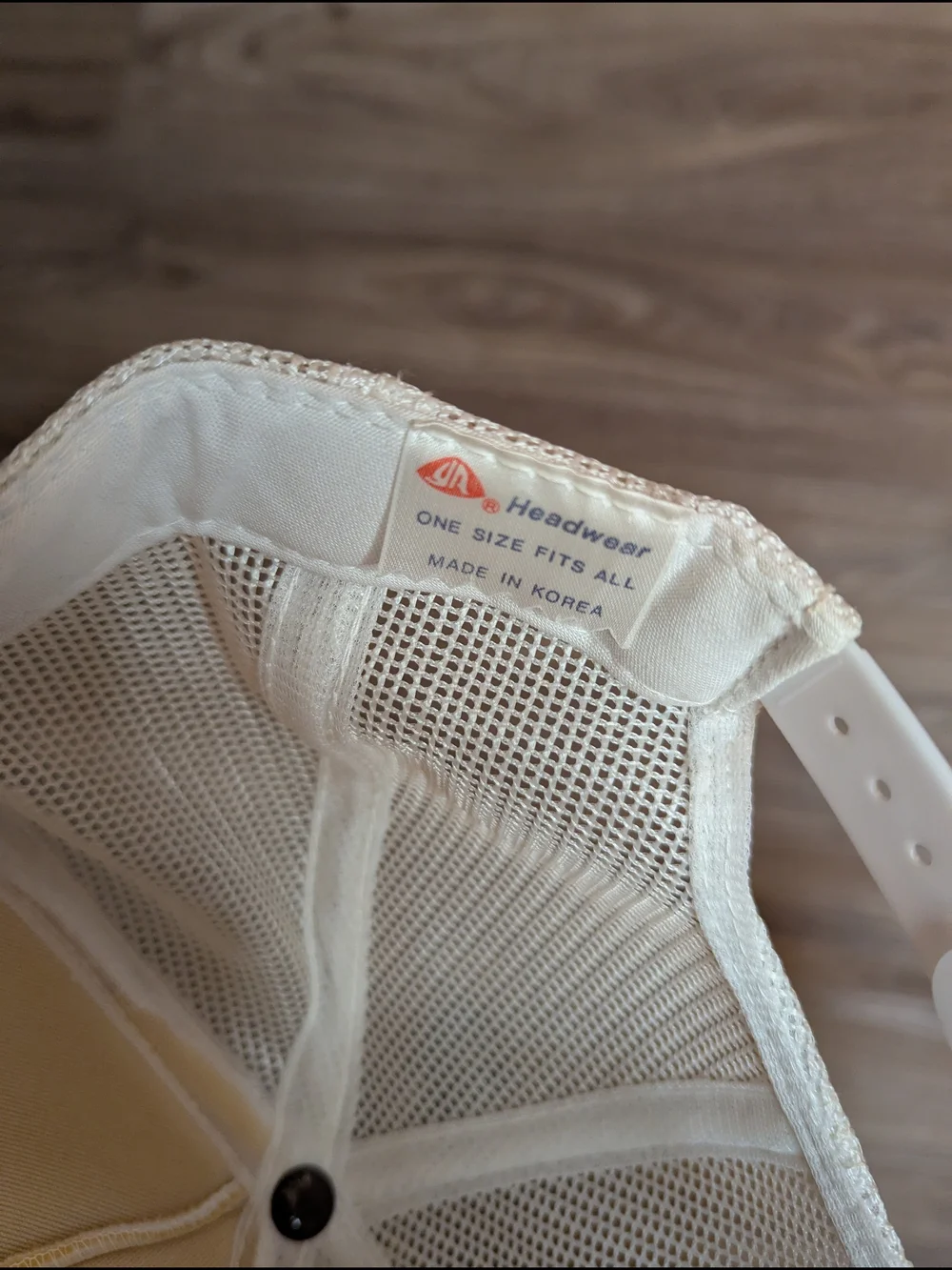Vintage cream trucker