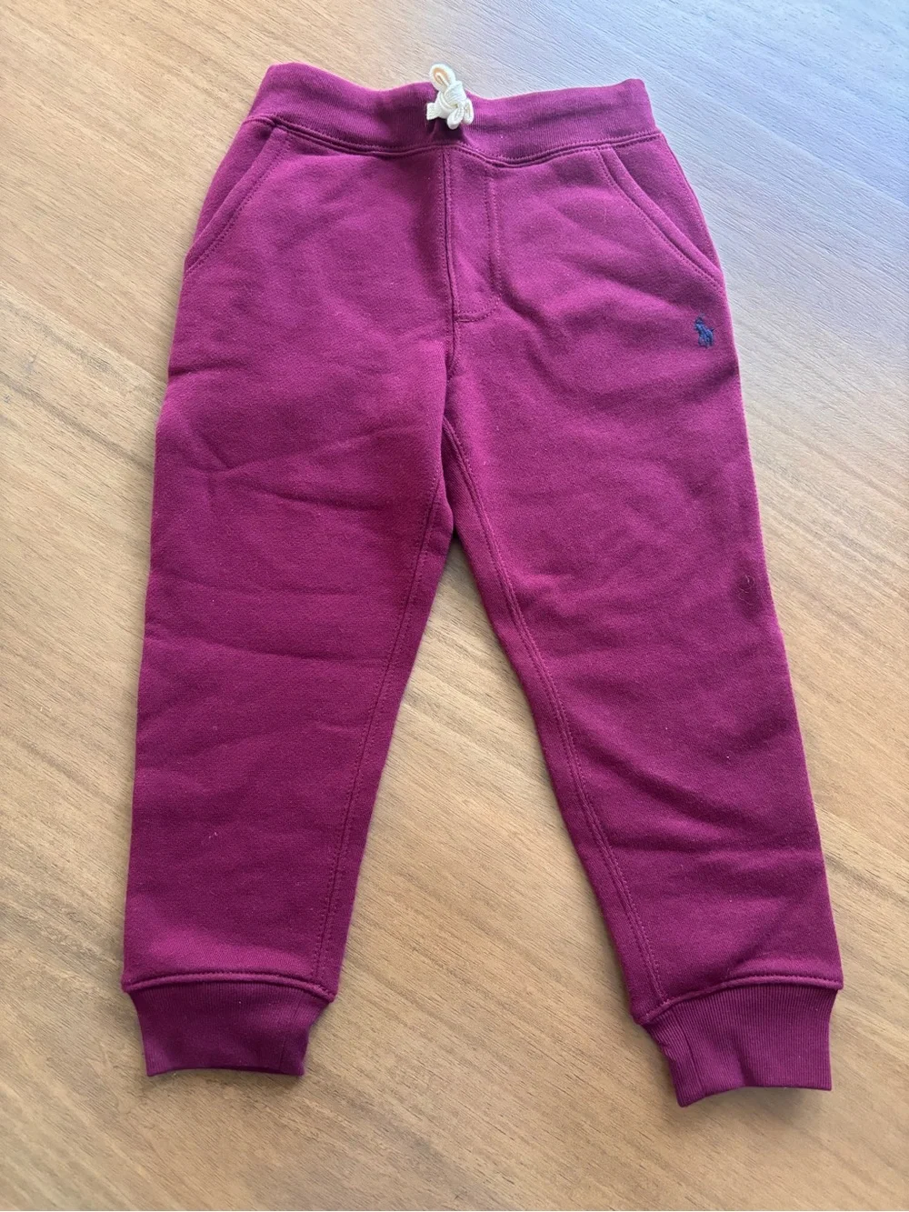 Ralph Lauren Kids Burgundy Fleece Joggers