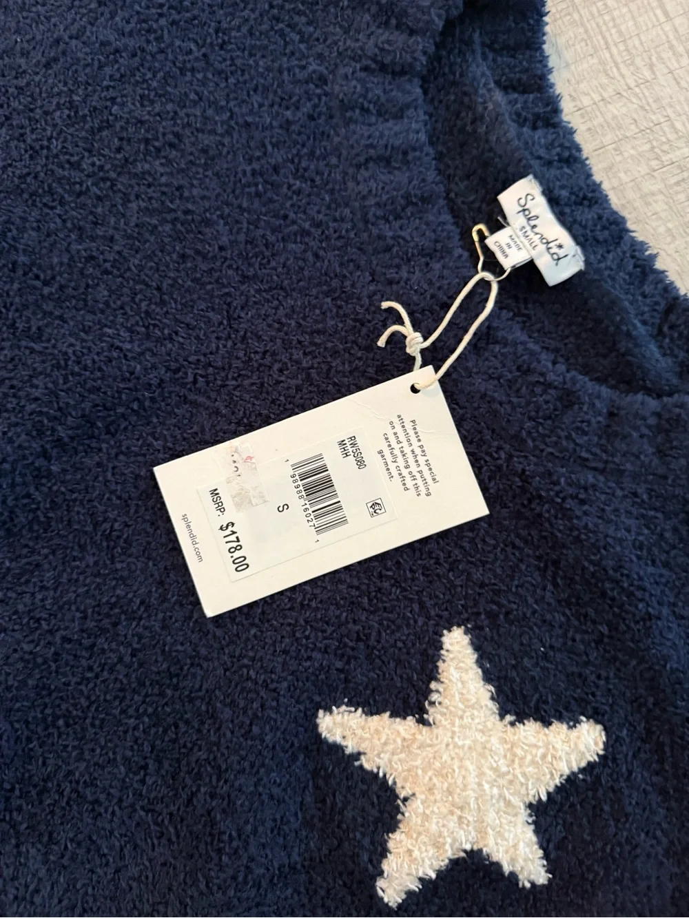 Splendid plush navy