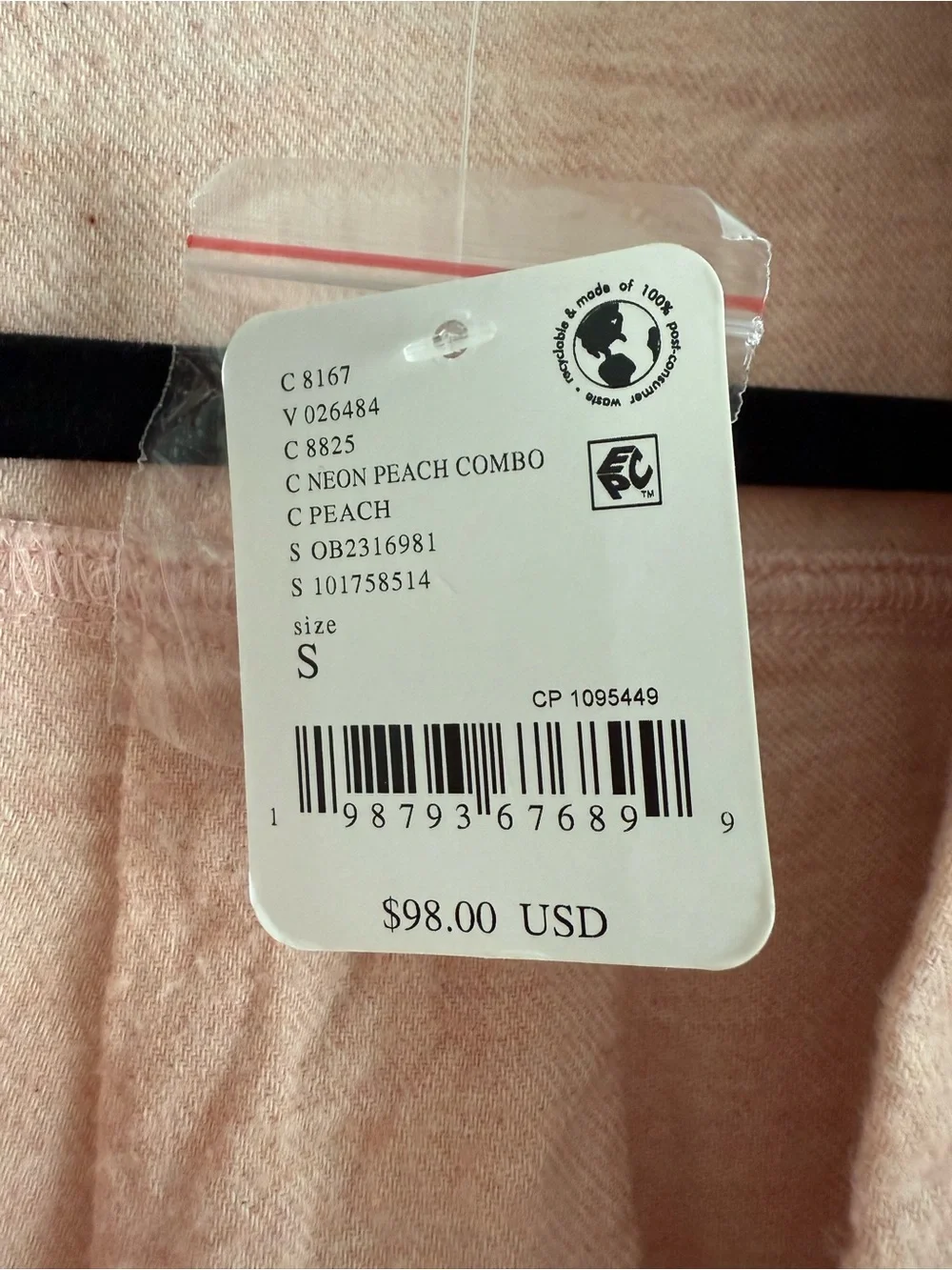 Free People Close to Home Flannel Set Neon Peach