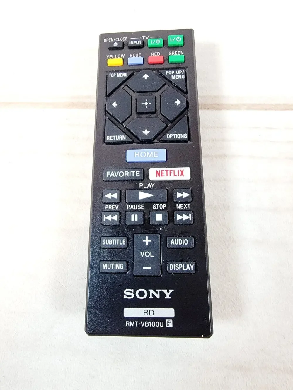 Genuine Sony RMT-VB100U Remote Control - OEM Tested