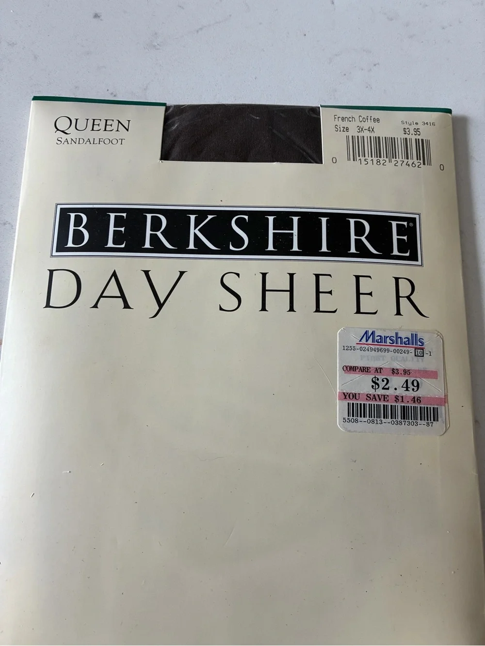 VintageBerkshire Day Sheer Queen Sandalfoot Hosiery - Coffee & Assorted Packages