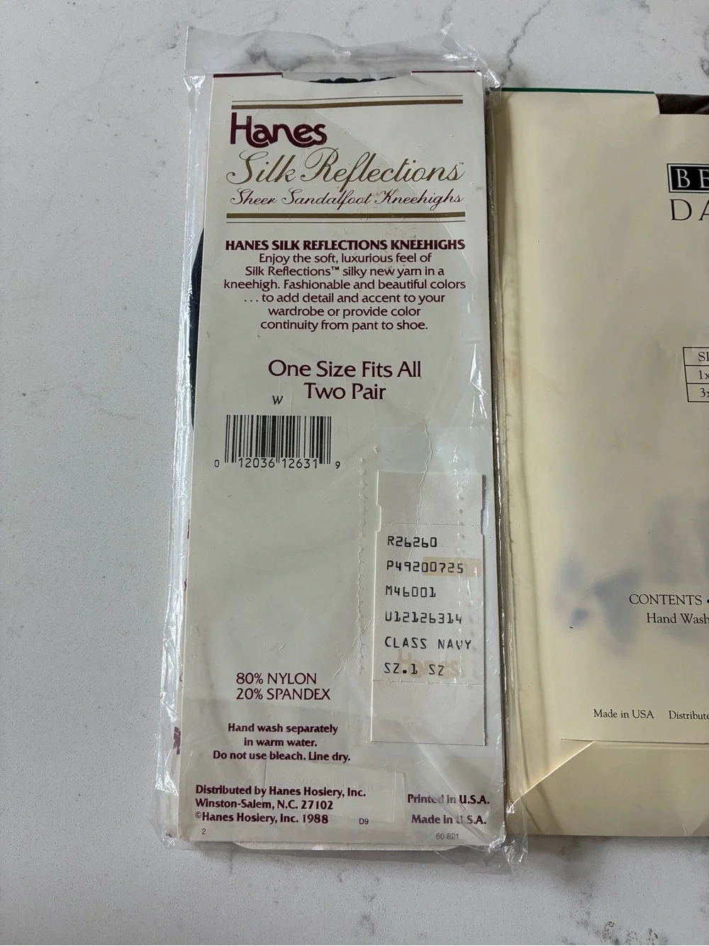 VintageBerkshire Day Sheer Queen Sandalfoot Hosiery - Coffee & Assorted Packages