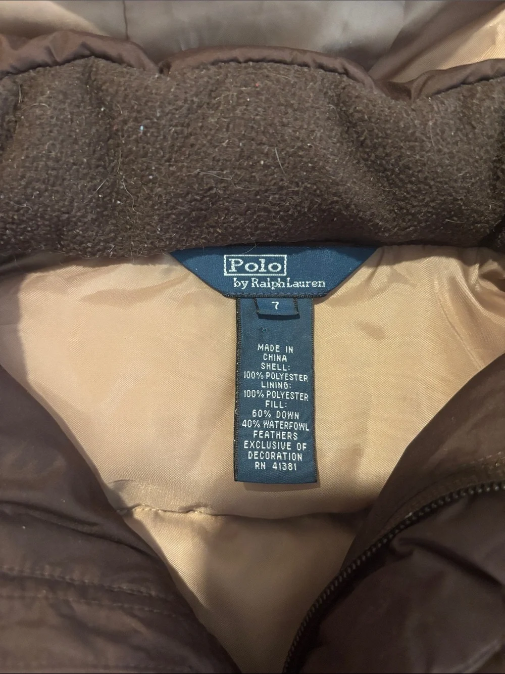 Ralph Lauren warm quilted