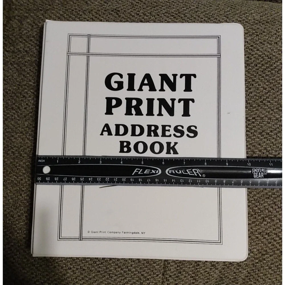 The Giant Print Address Book New, Not Used Vision Impaired Seniors Elderly Help
