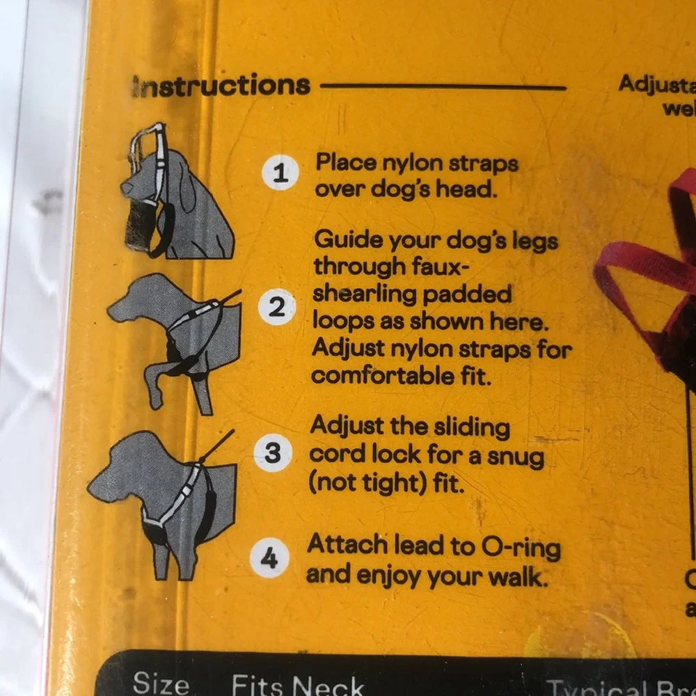 NWT Embrace the pace no pull dog harness L