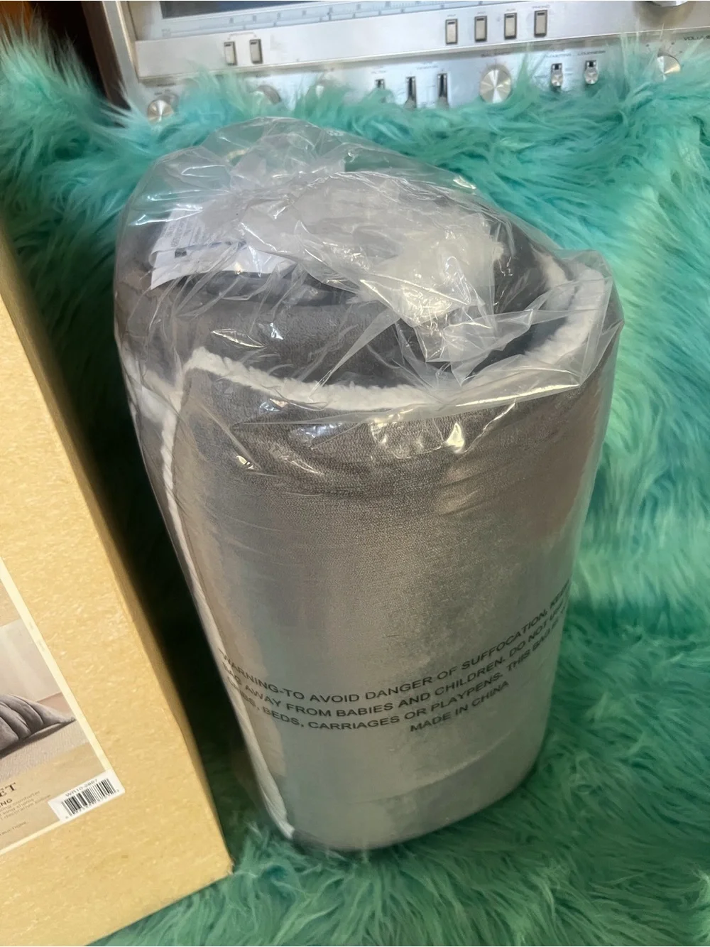 Woolrich plush gray