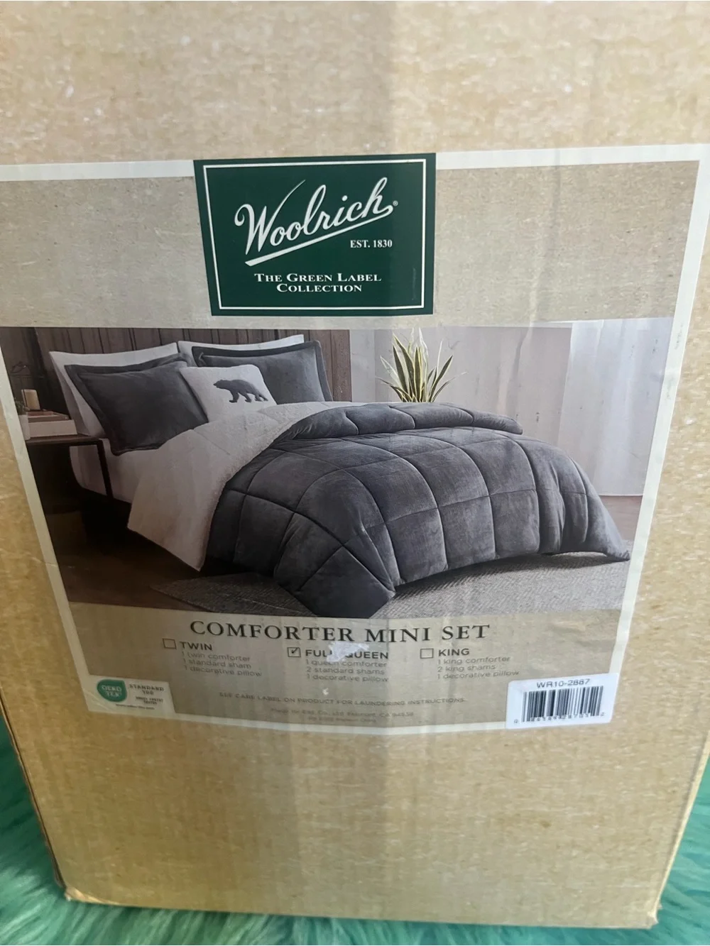 Woolrich plush gray