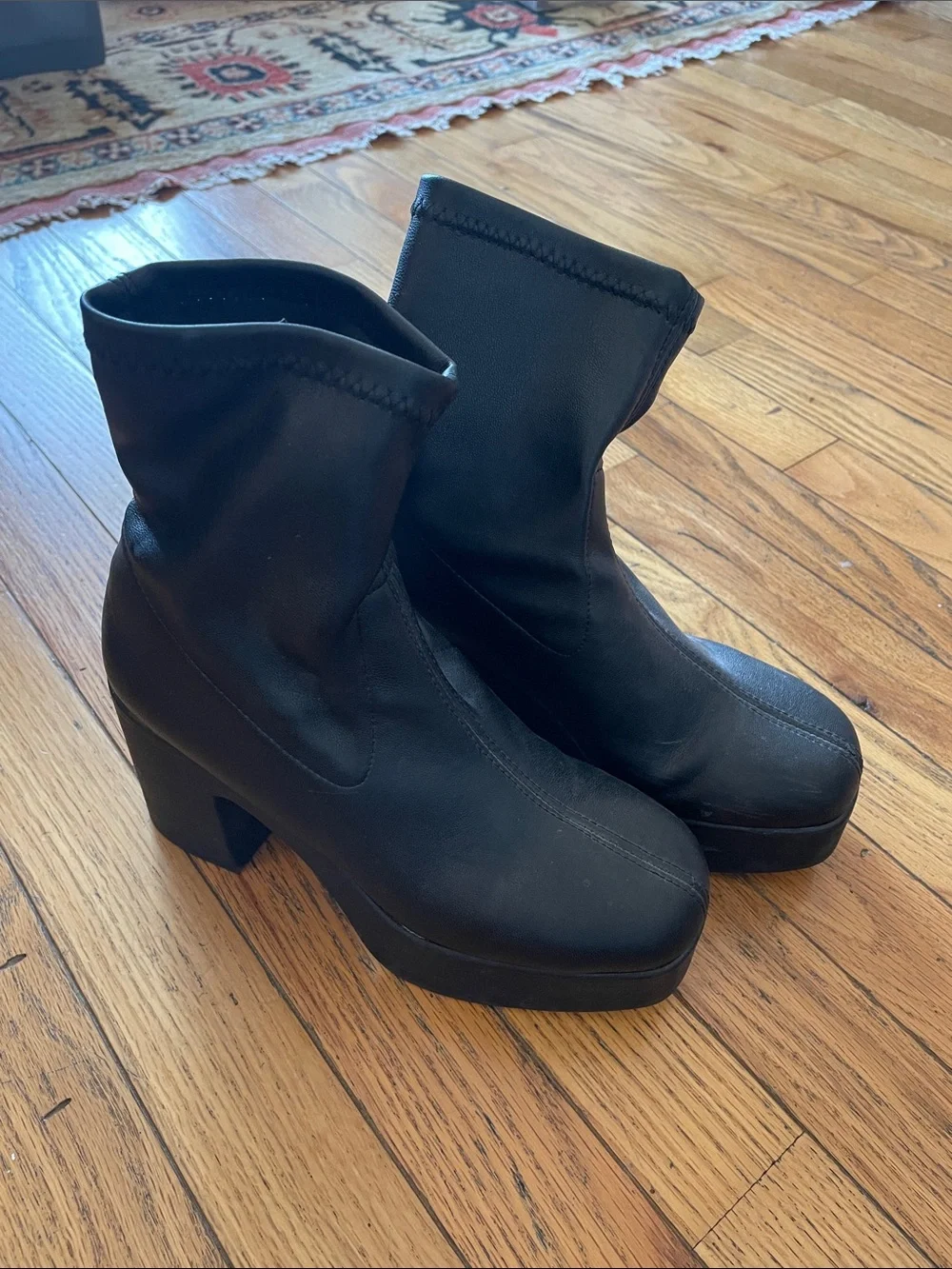 INTENTIONALLY BLANK Platform Ankle Boots