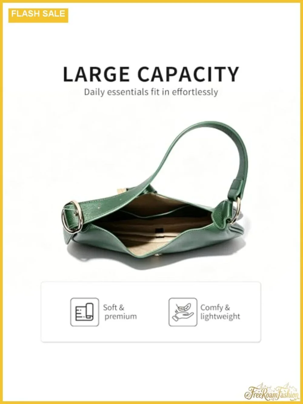 Faux Leather Hobo Shoulder Bag Adjustable Strap Handbag Women Purse