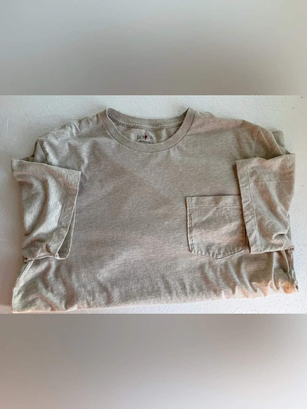 J. Crew cream subtle tops