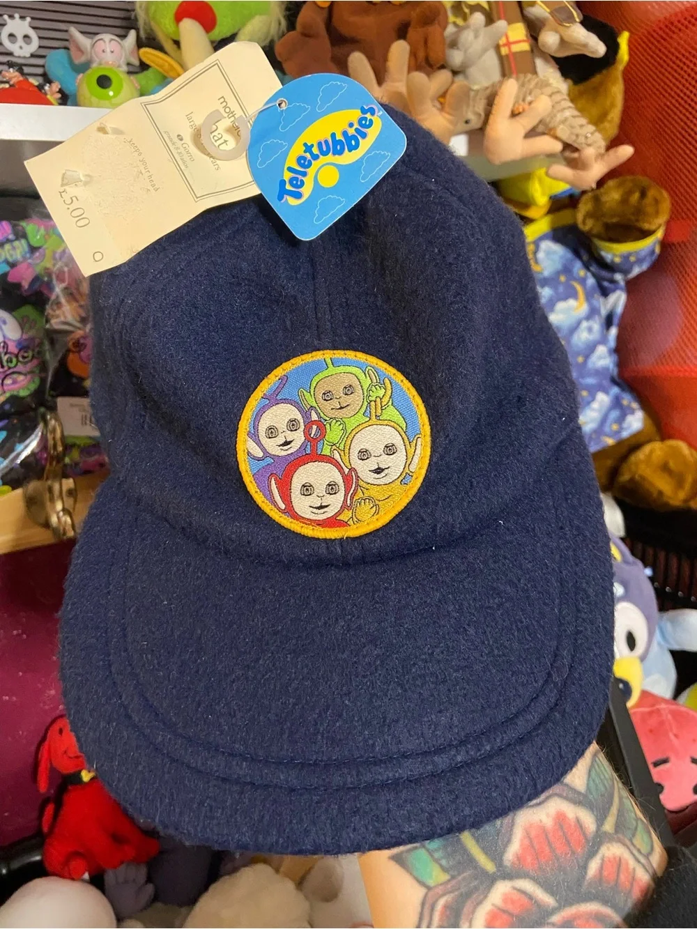 Teletubbies Navy Kids Cap with Embroidered Character Patch
