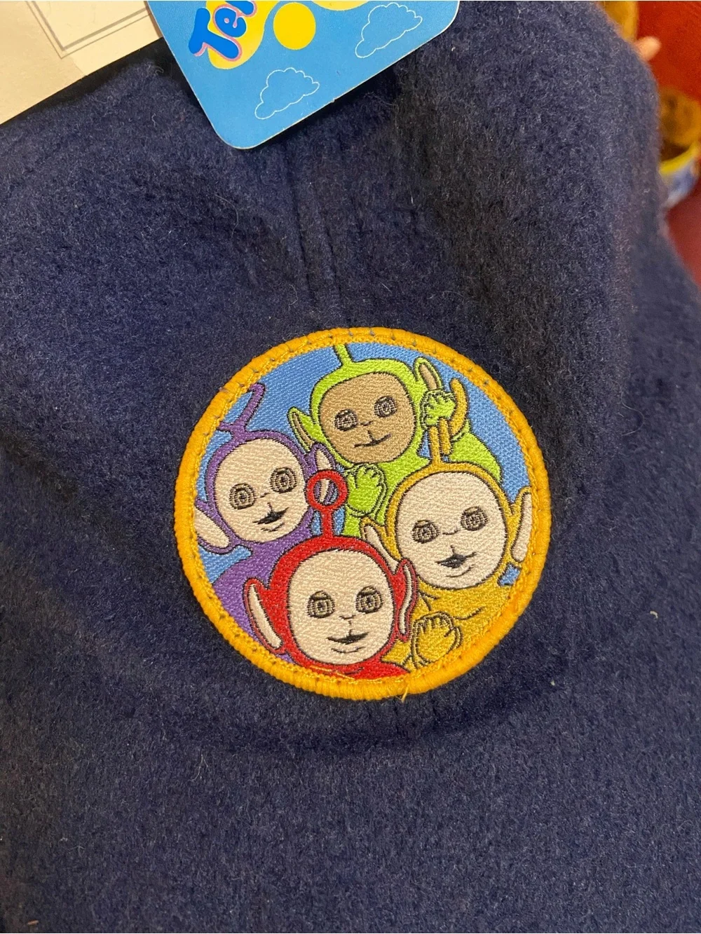 Teletubbies Navy Kids Cap with Embroidered Character Patch