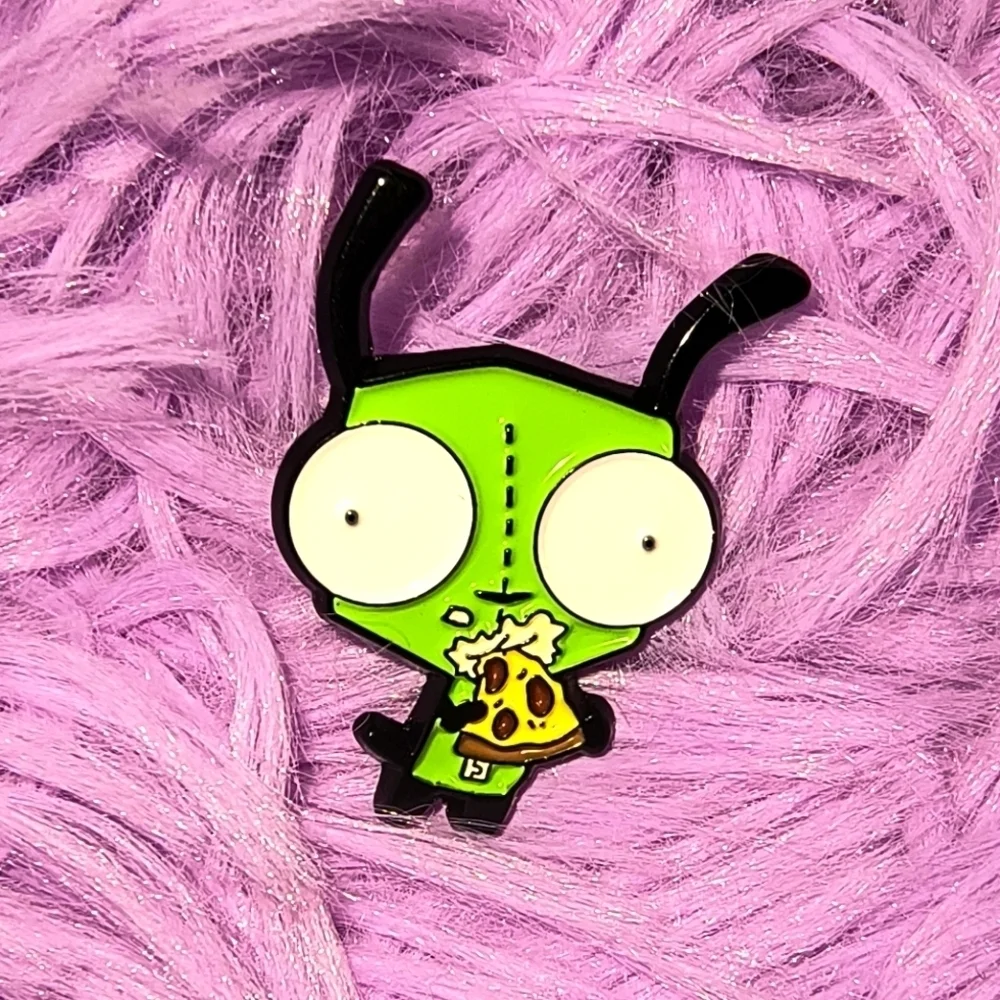 Quirky Green and Black Alien Jewelry Accessory invader Zim Y2K