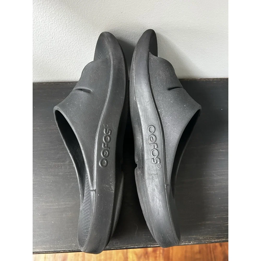 OOFOS‎ OOahh Sport Flex Slide Recovery Sandals Slides Black Womens 14/Men's 12