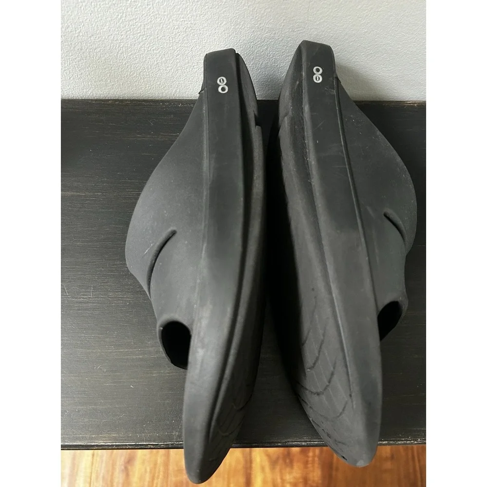 OOFOS‎ OOahh Sport Flex Slide Recovery Sandals Slides Black Womens 14/Men's 12