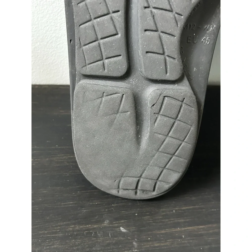 OOFOS‎ OOahh Sport Flex Slide Recovery Sandals Slides Black Womens 14/Men's 12