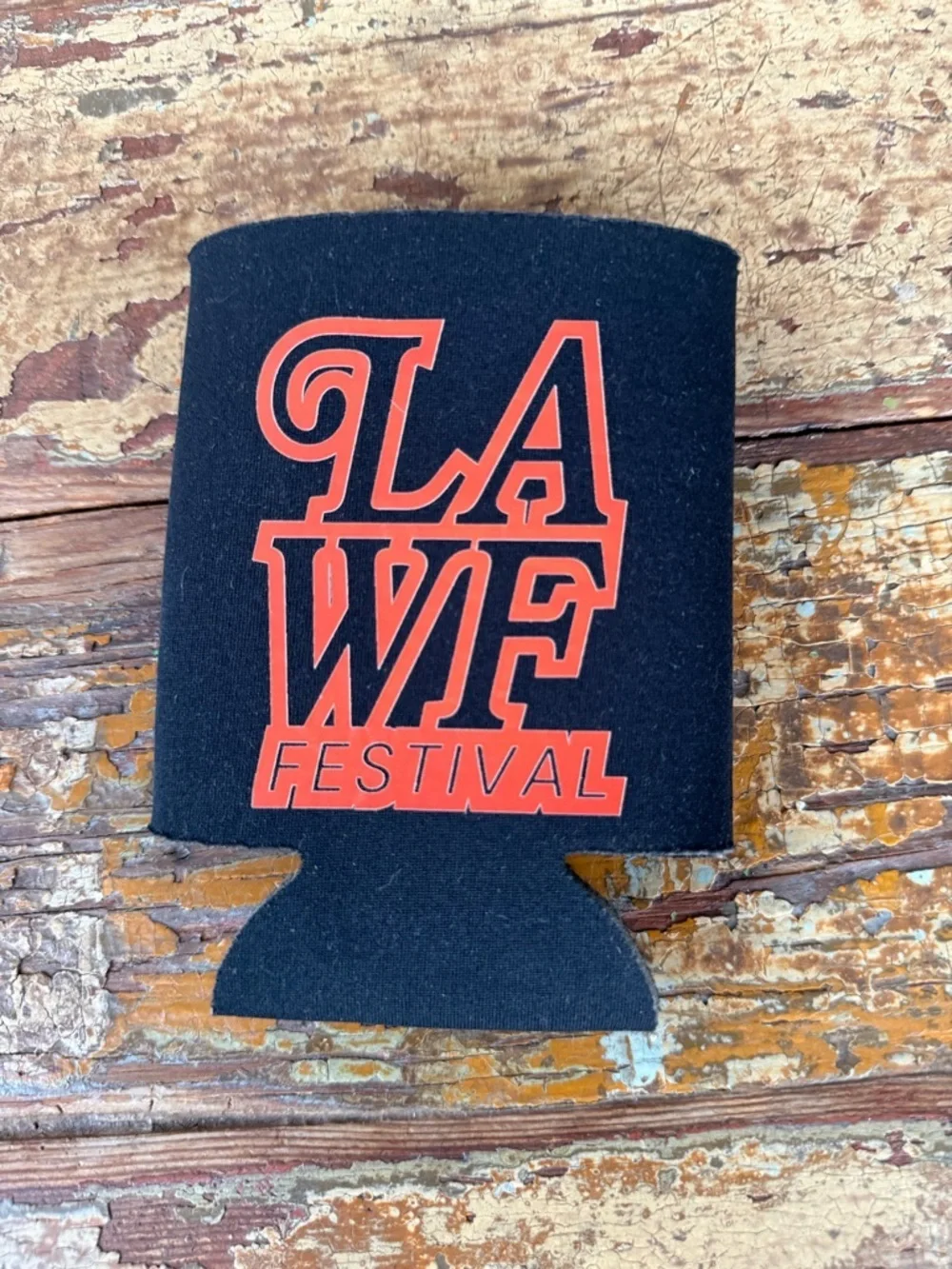 Limited Edition RARE Aviator Nation Black Can Cooler Koozie LA Wine & Food