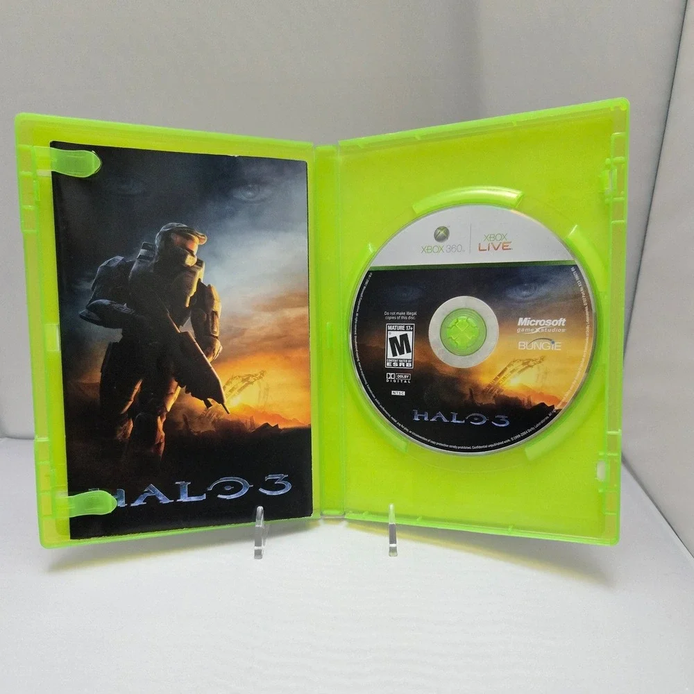 Halo 3 - Microsoft Xbox 360‎ - Complete CIB - Case Disc Manual/Poster Working