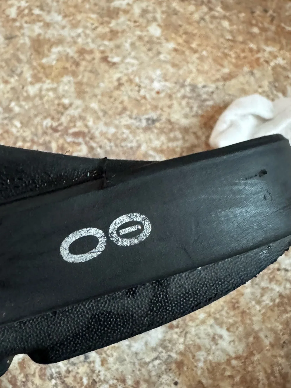 OOOFOS Black Recovery Slides Sandals Slip-Ons Size M6/W8