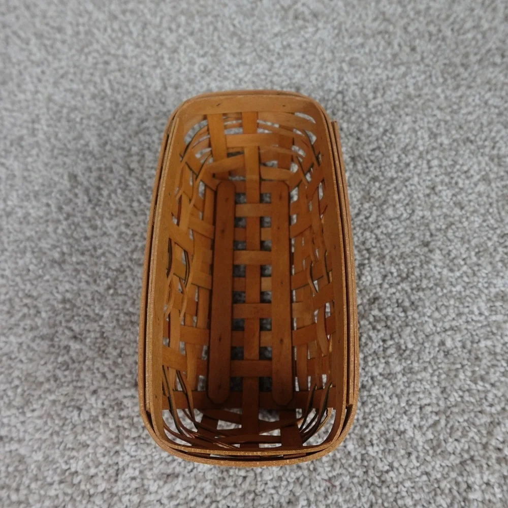 Longaberger 2007‎ American Celebrations Tidbit Basket Red Blue Woven Handmade