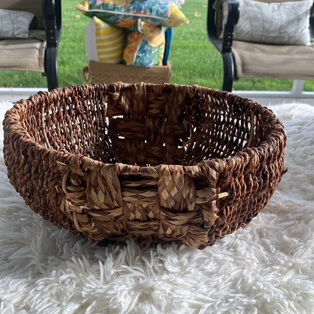 World Market Wicker Weaved Basket