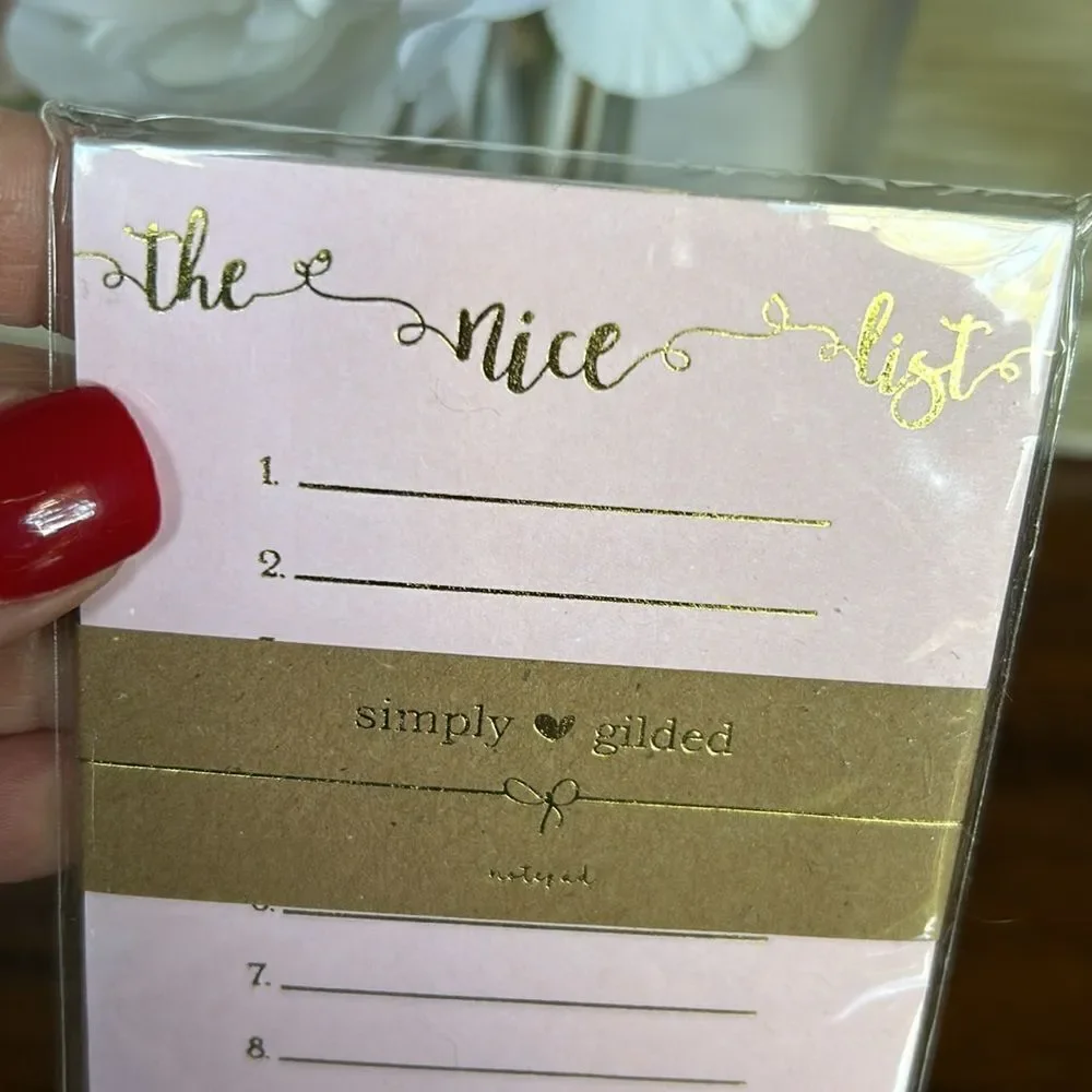 Simply Gilded Sticky notes notepad and Washi bundle