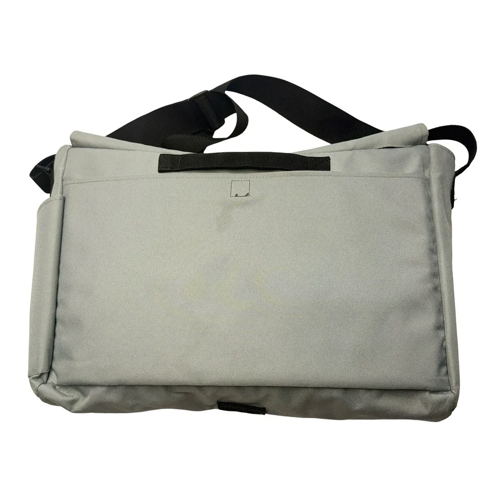 Yak Pak Brooklyn NY Messenger Bag‎ Aqua Canvas Crossbody Laptop Shoulder 2000s