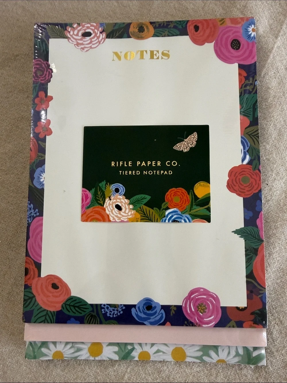 Rifle Paper Co. Tiered Notepad Set Floral Notes Pad NWT