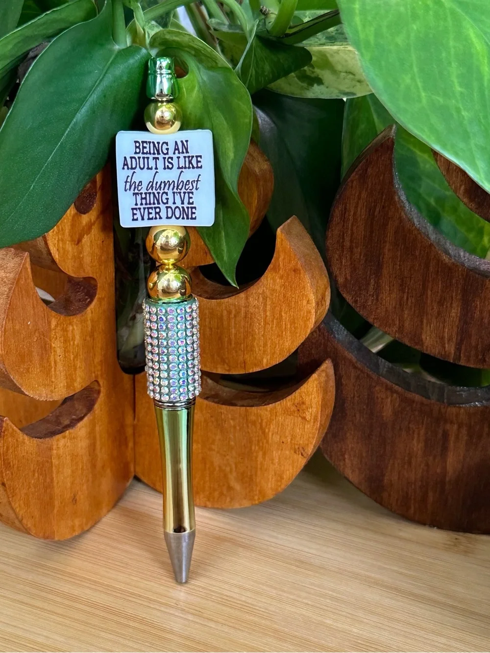 ✨ Handmade Beaded Pen   Silicone Pen |‎ Stylish Everyday Writing + Refill✨