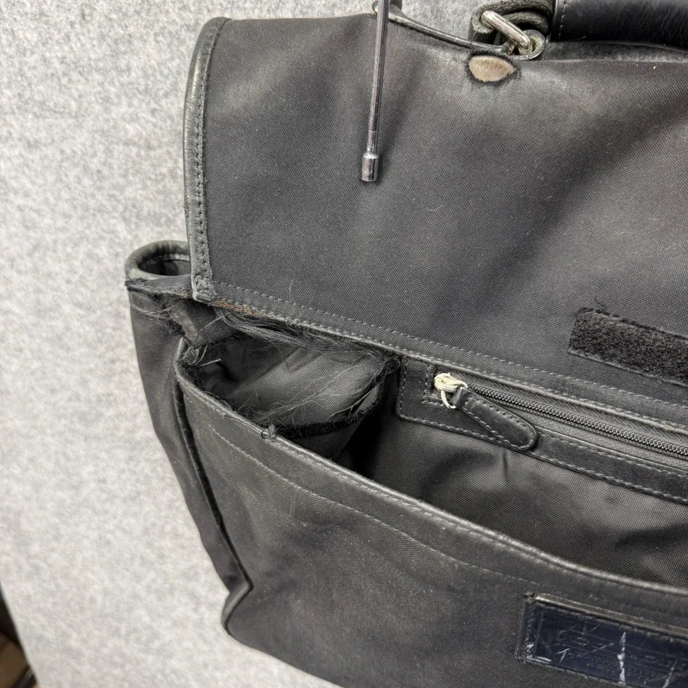 Coach Black Nylon Leather Messenger Bag Briefcase Laptop Bag 6410 Mens‎ Womens