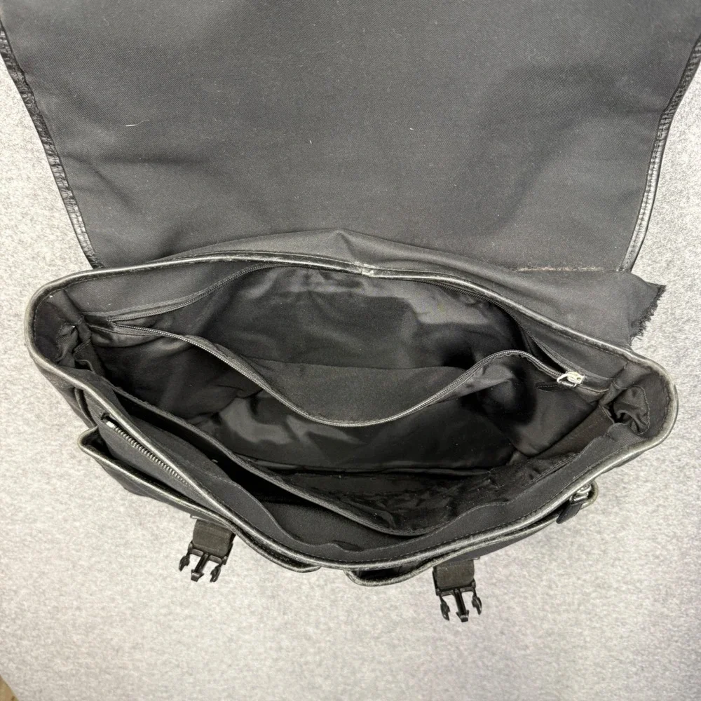 Coach Black Nylon Leather Messenger Bag Briefcase Laptop Bag 6410 Mens‎ Womens