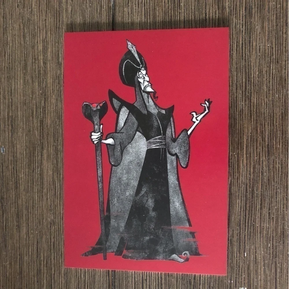 Disney Villains Postcards: Aladdin: Jafar 4 pack.