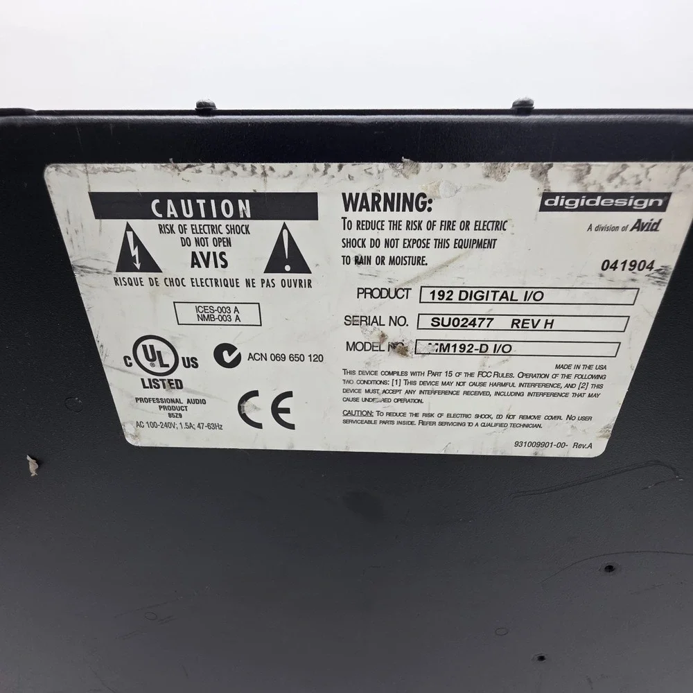 Digidesign 12the 192