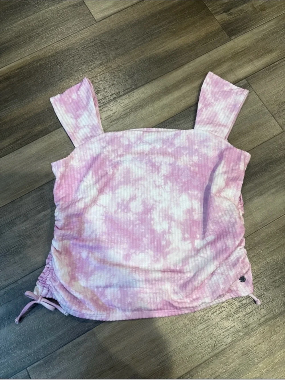 3 NWOT Justice Girls Ribbed Tank Tops - Pink, Blue & White