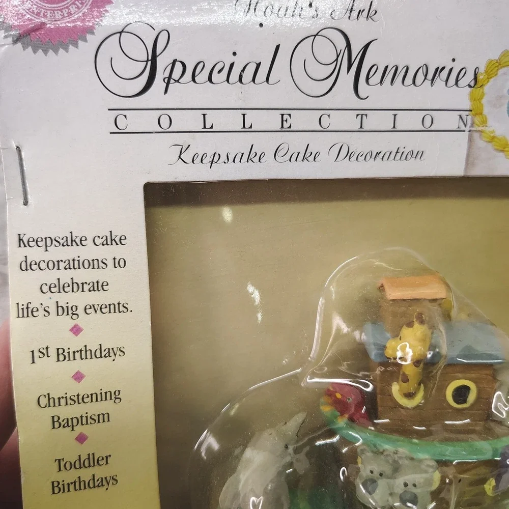 Wilton Noahs Ark Special Memories Keepsake Resin Cake Decoration Cake Topper New