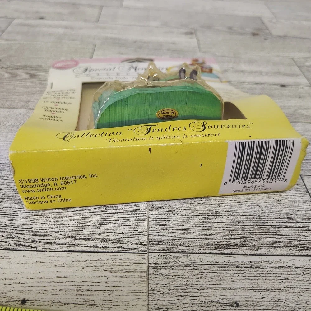 Wilton Noahs Ark Special Memories Keepsake Resin Cake Decoration Cake Topper New