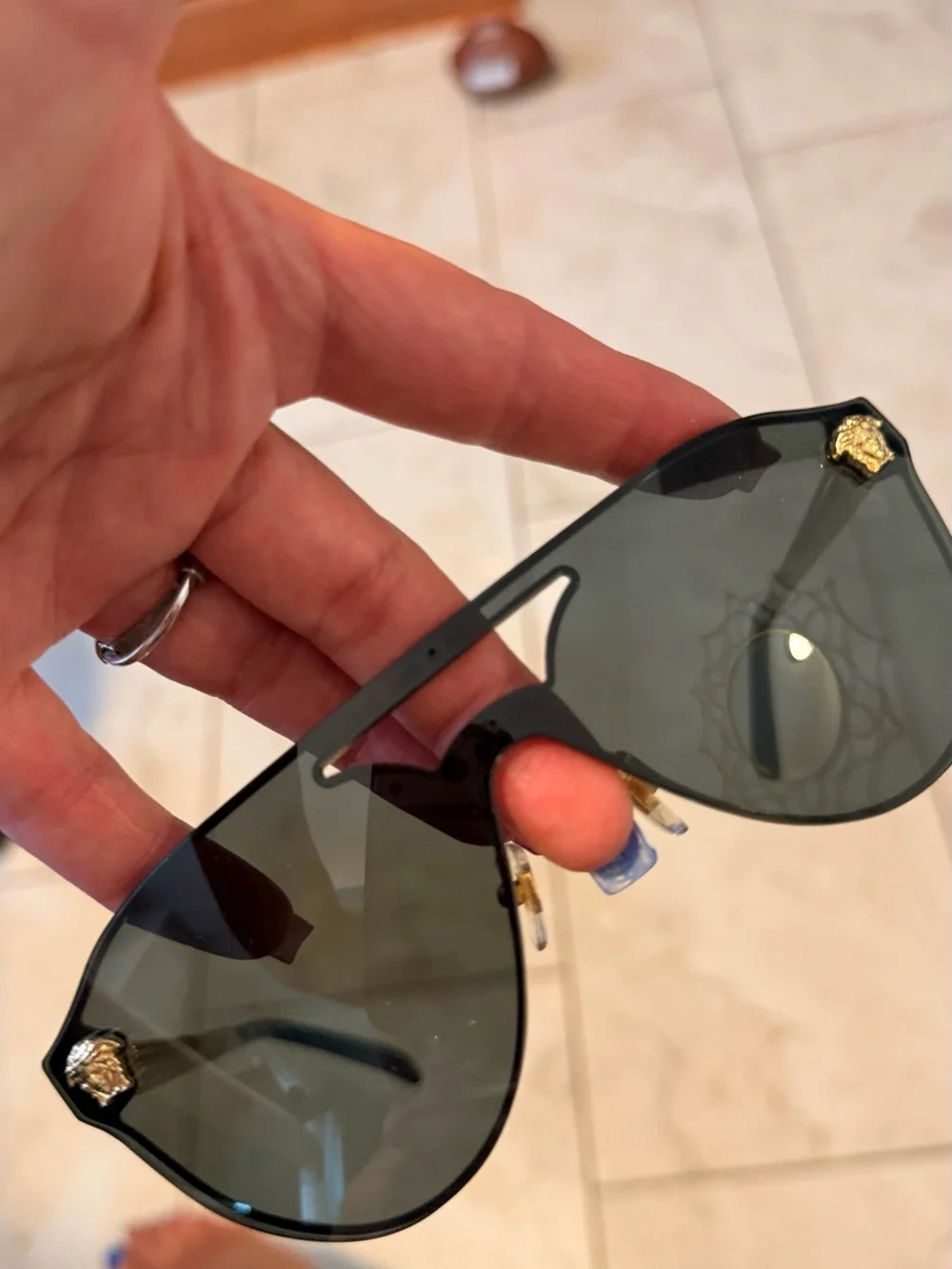 Versace sleek shield