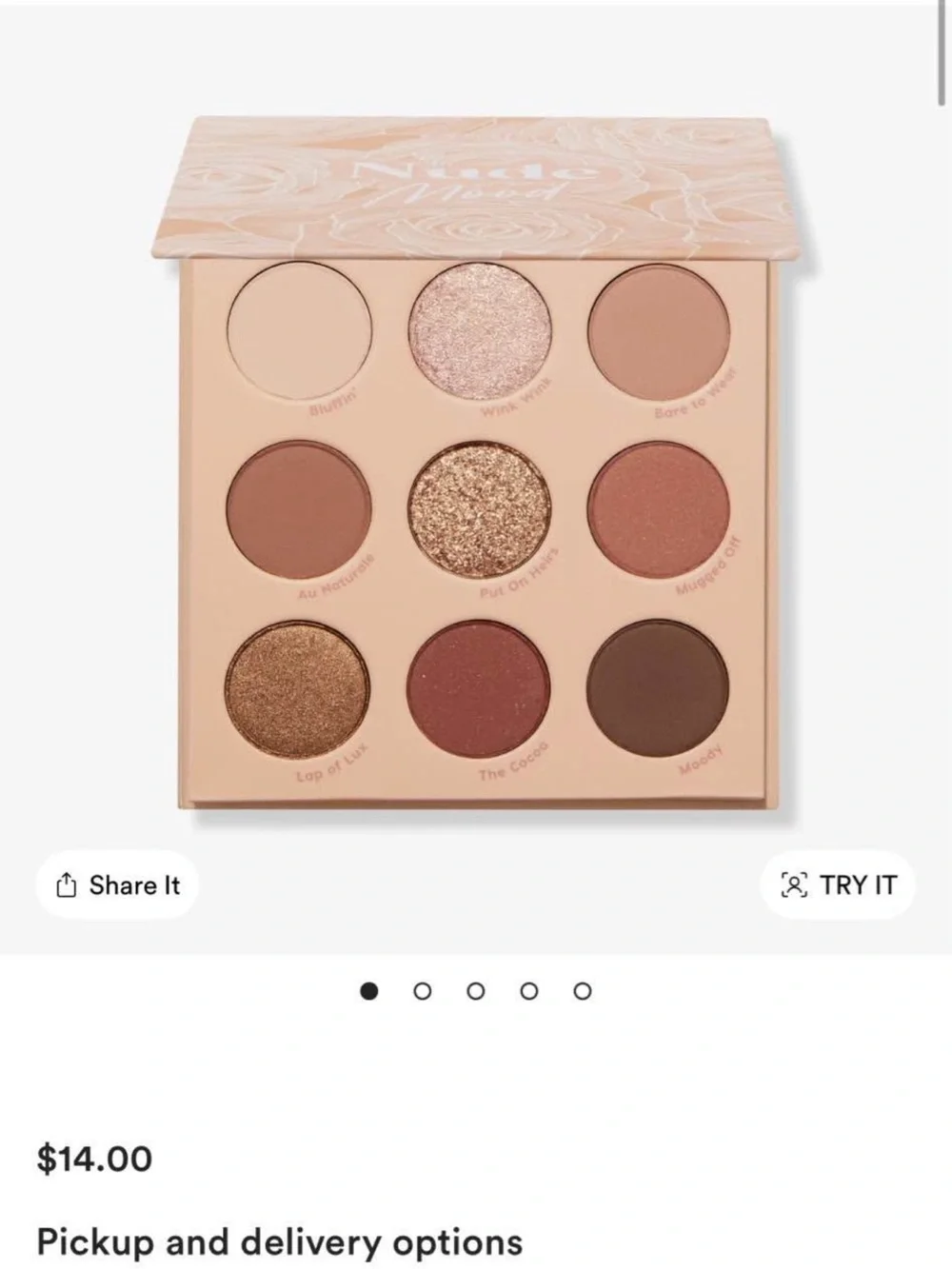 Colourpop eyeshadow palette