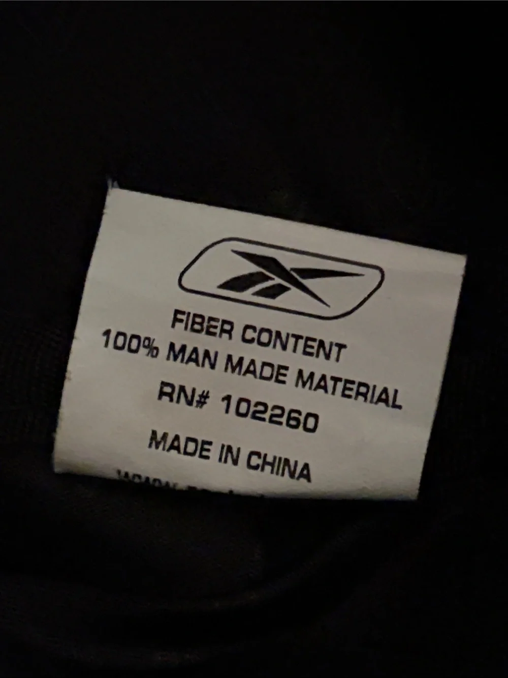 Reebok vintage black