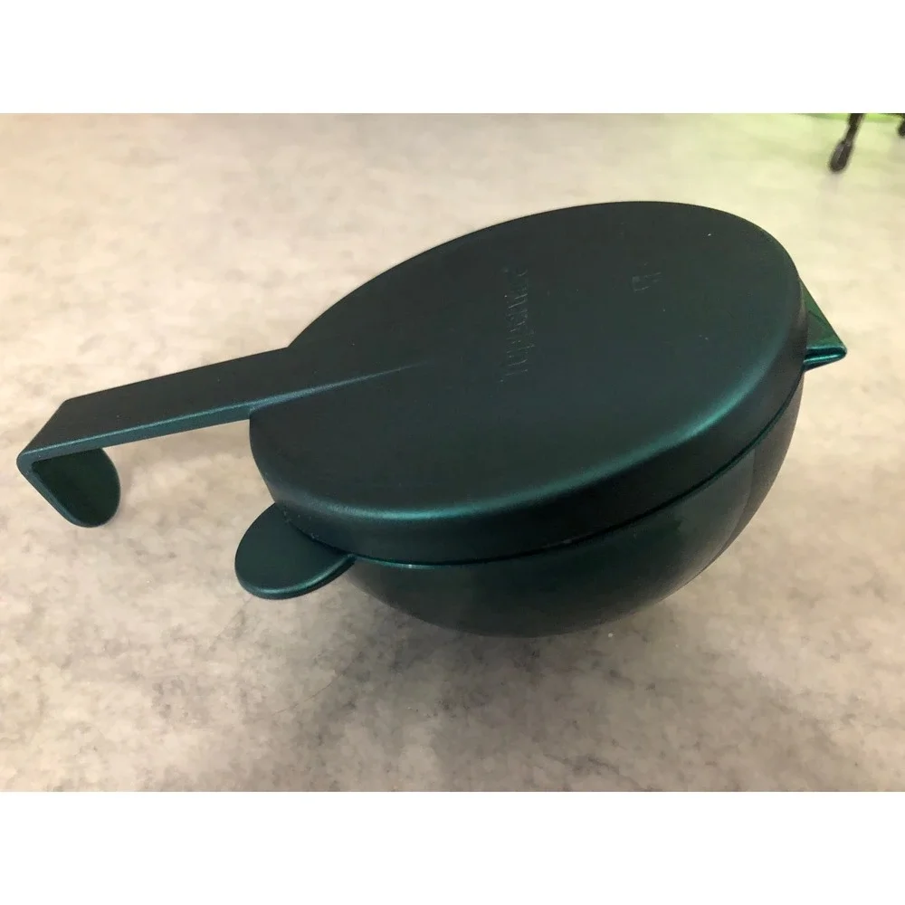 Vintage Tupperware Forget-Me-Not Hanging Onion Tomato Keeper Metallic Green 4518