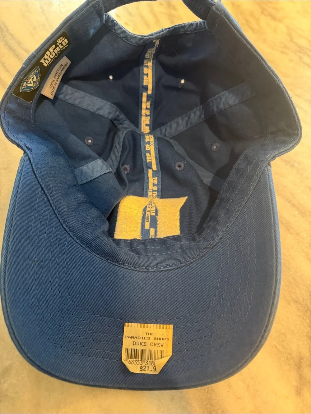 Duke Blue Adjustable Kids Baseball Cap