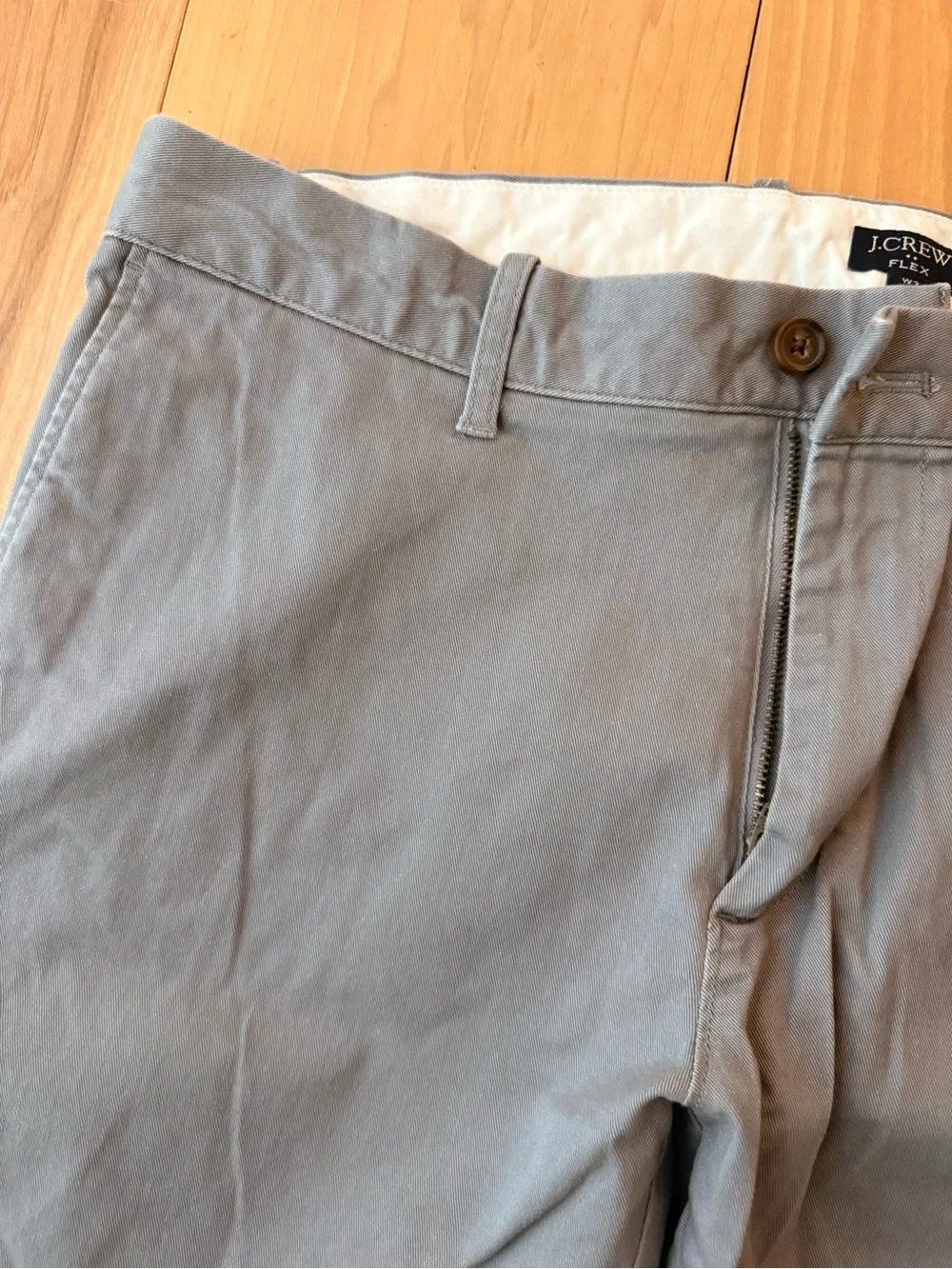 J.Crew Men's Gray Flex Slim Chino Pants 34/30