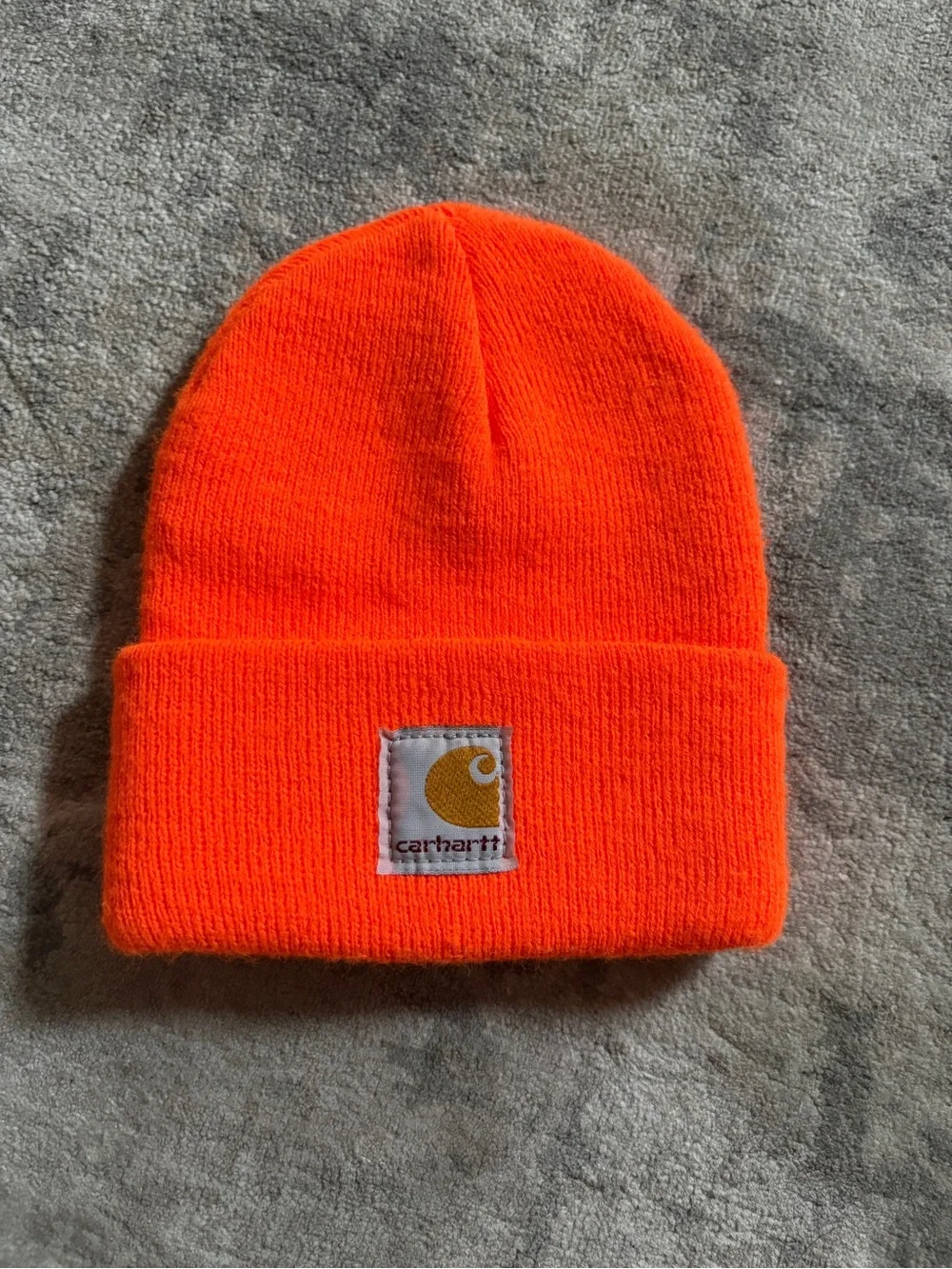 Carhartt Kids Orange Knit Cuffed Beanie