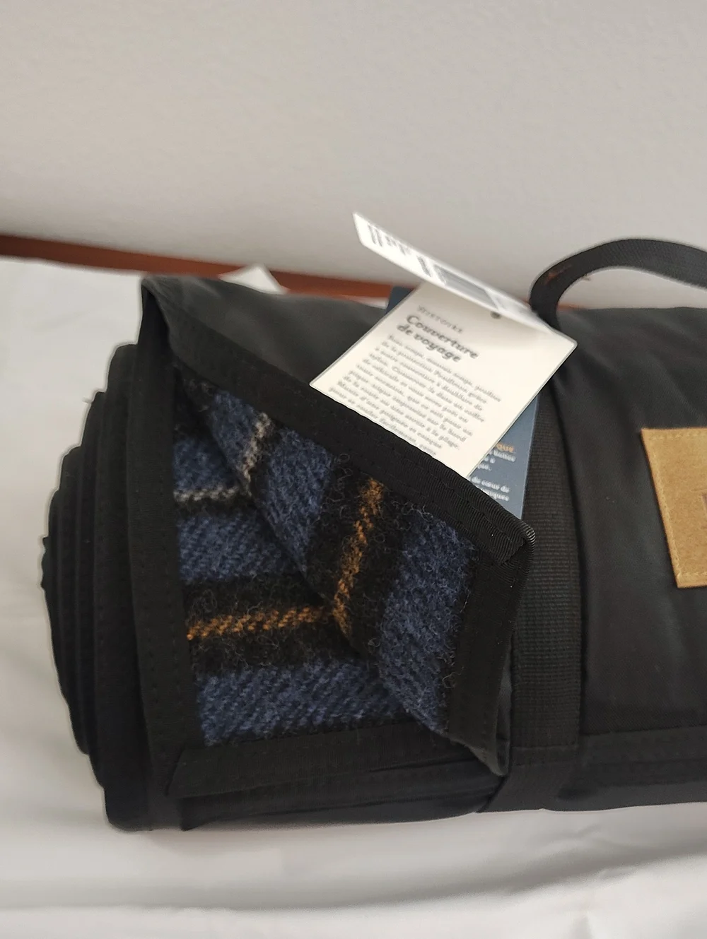 Pendleton Black Roll-Up Duffel Blanket