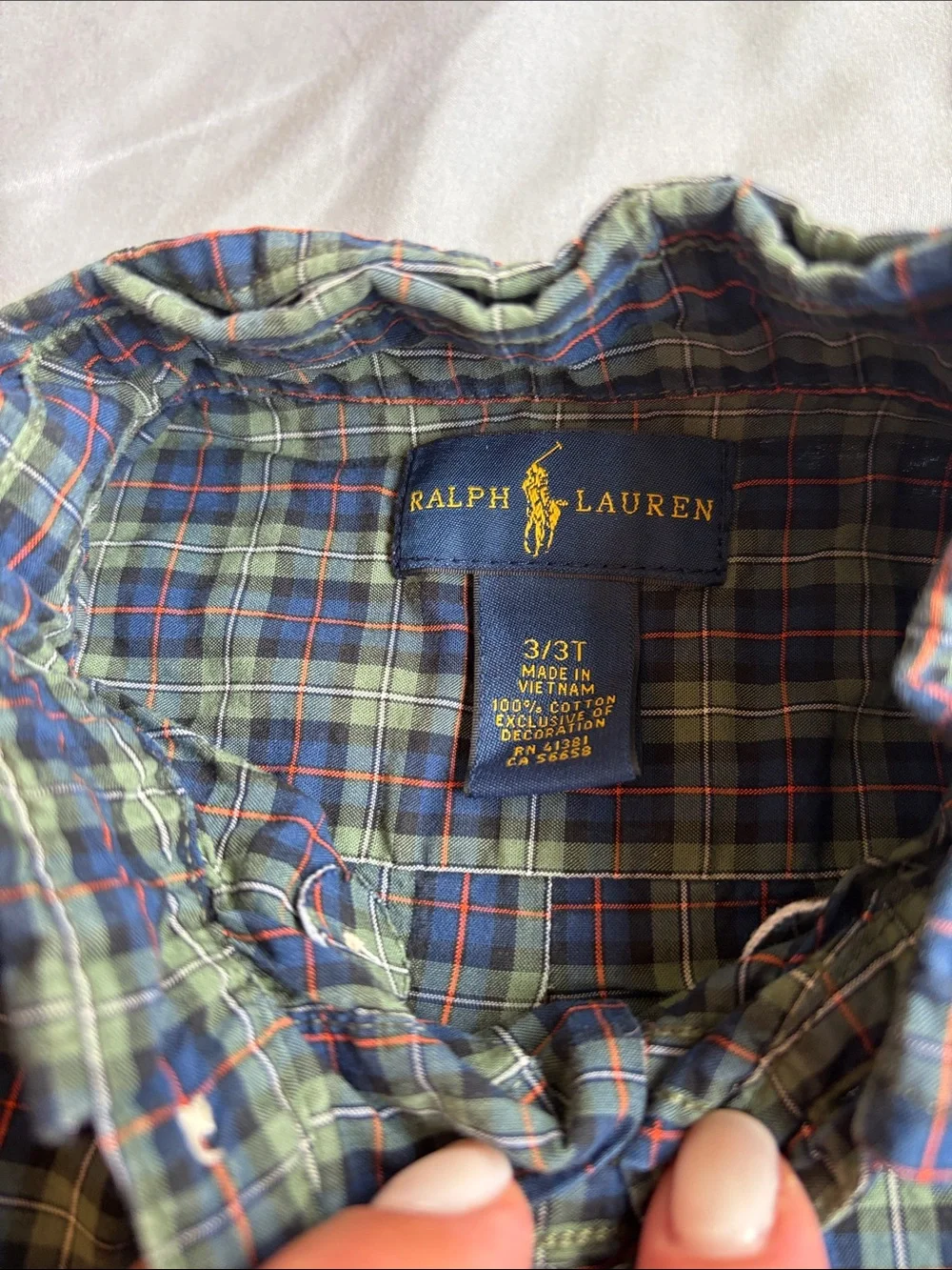 Ralph Lauren buttons layering