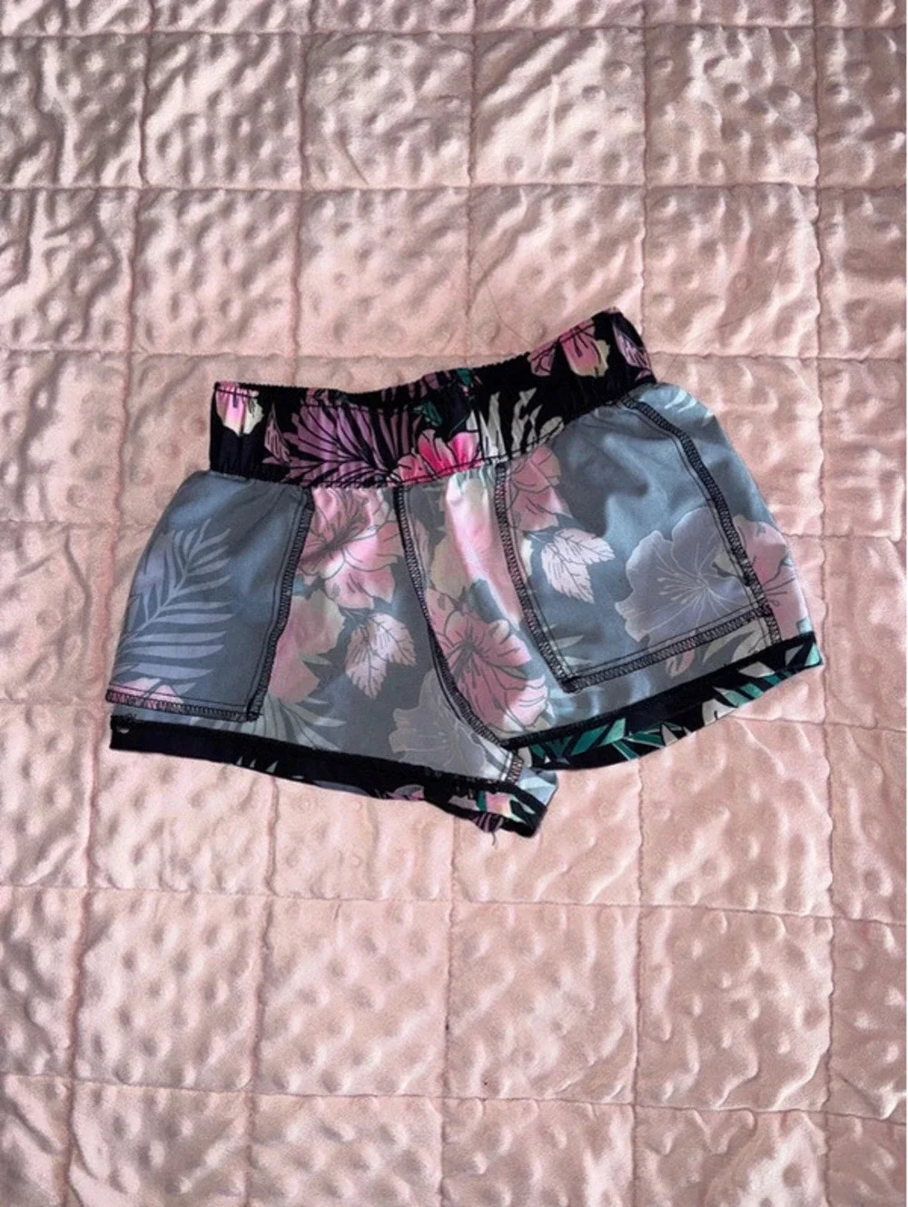 Justice Girls Tropical Floral Print Swimsuit Bottom or Board Shorts
